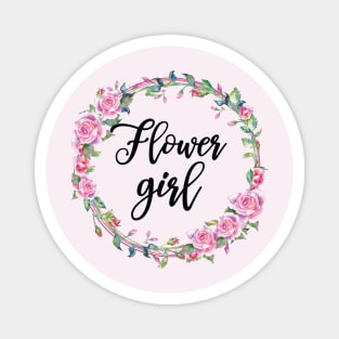 Flower Girl Wedding Matching Bridal Party Magnet